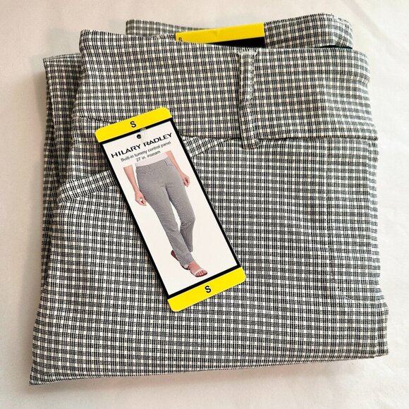 New Hilary Radley Pant Women's Size S Tummy Control Panel Mid Rise Stretch Ankle - Picture 1 of 15